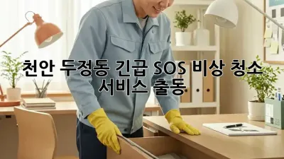 천안 두정동 긴급 SOS🚨 비상 청소 서비스 출동! 💨